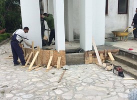 В Септември: Стартираха строителните работи в църквата „Св. цар Борис-Михаил“