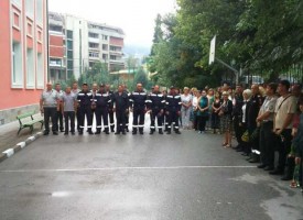В Белово: С едноминутно мълчание почетохме загиналия пожарникар Кръстьо Стоянов