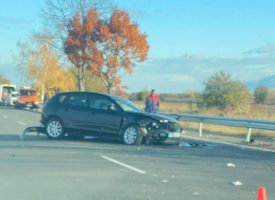 На пътя Пазарджик – Пловдив: Четири коли са се блъснали в катастрофата днес