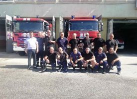 Пожарникари изпратиха в пенсия колегата си Асен Мърваков
