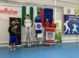 Три медала за клуб по фехтовка „Пазарджик“ на турнира за Купа Телекабел