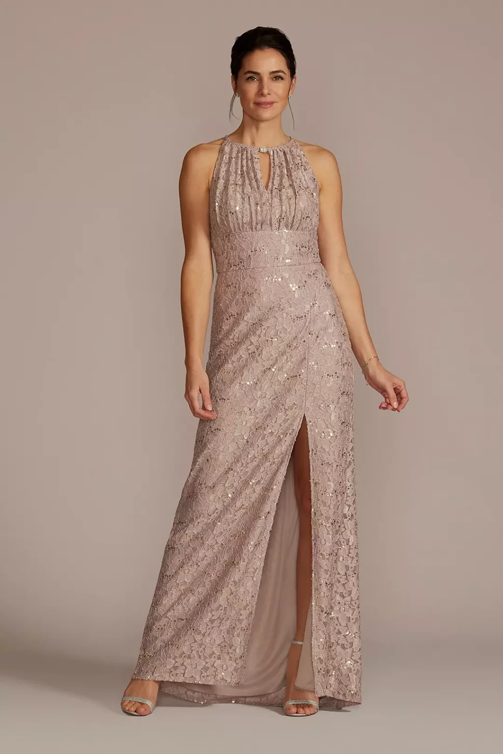 Blush Stretch Lace Sheath Dress with Embellished Keyhole 1024x1536 1