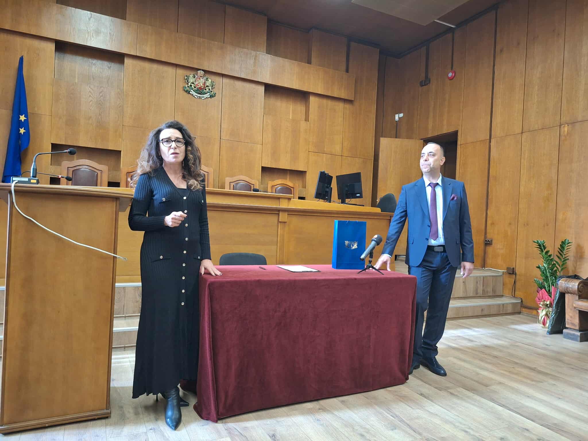 Съдия Красимир Комсалов официално встъпи в длъжност като административен ръководител на Окръжен съд - Пазарджик 1 582044235 1993779158129142 8272943647599141361 n