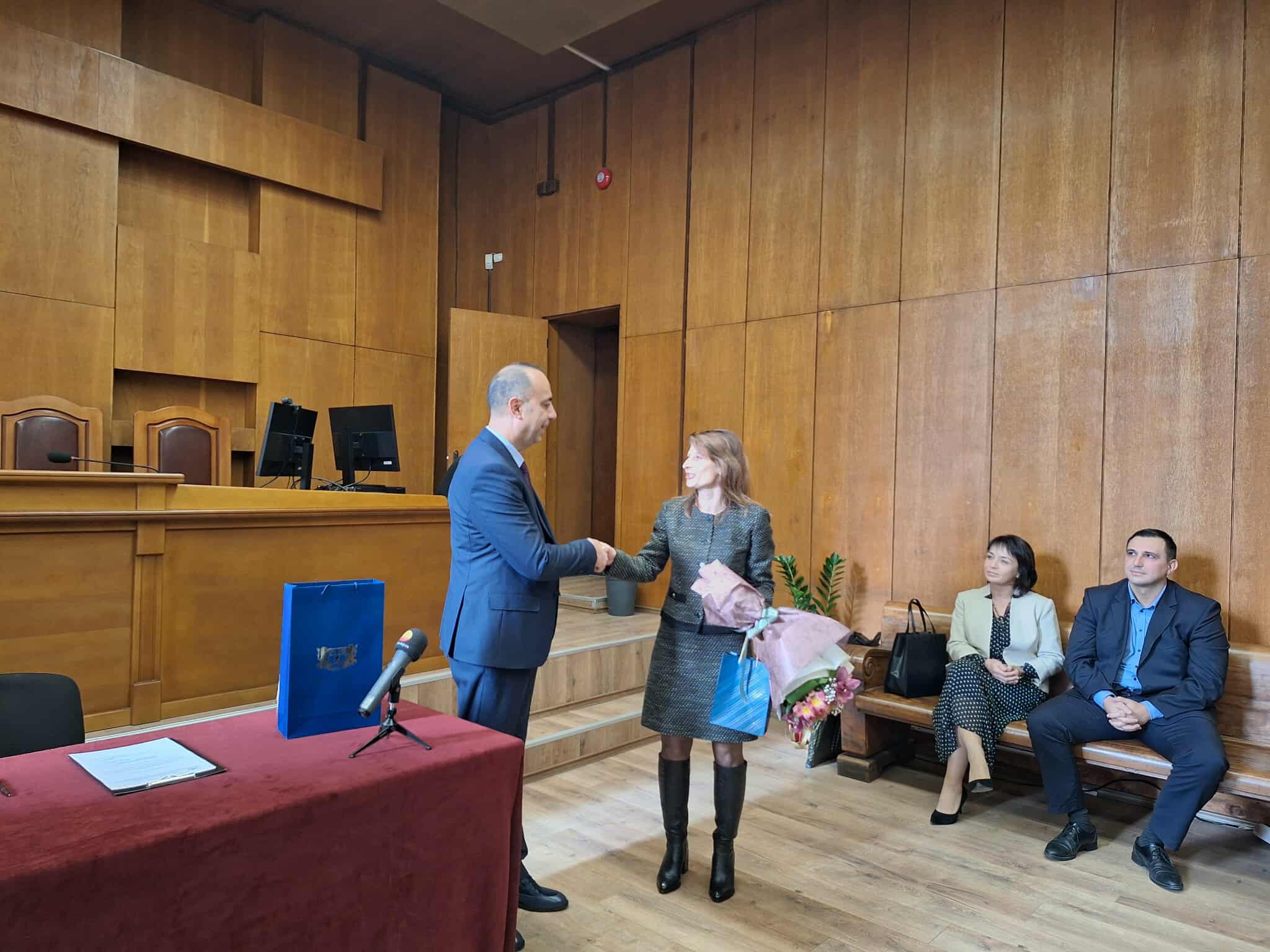 Съдия Красимир Комсалов официално встъпи в длъжност като административен ръководител на Окръжен съд - Пазарджик 5 582108155 1741258923226428 6700094040186490200 n