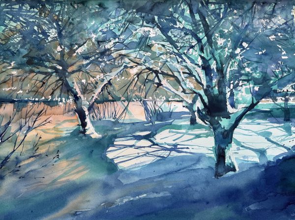Finland Irina Rebnitskaya Winter Kokkola 56x76cm 2025
